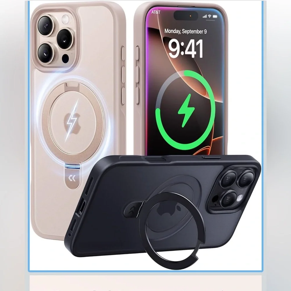 Magnetic Phone Case with Ring Holder